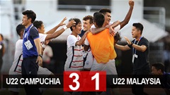 U22 Campuchia 2-0 U22 Malaysia: Gây sốc trước người Mã, ‘chiến binh Angkor’ vào chơi bán kết