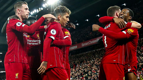 Liverpool lập kỷ lục bất bại hoành tráng nhất lịch sử CLB