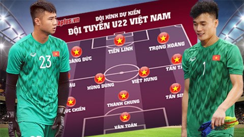 Đội hình dự kiến U22  Việt Nam vs U22 Campuchia: Chọn Tiến Dũng hay Văn Toản?