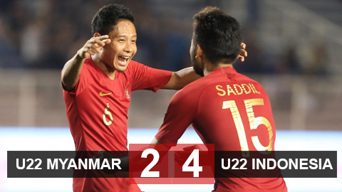  U22 Myanmar 2-2 U22 Indonesia (hiệp phụ 0-2): Chờ U22 Việt Nam ở trận chung kết