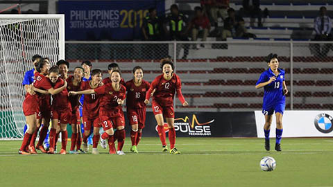 Nữ Thái Lan 0-0 Nữ Việt Nam (hiệp phụ 0-1): Việt Nam lần thứ 6 giành HCV SEA Games Nữ Thái Lan 0-0 Nữ Việt Nam (hiệp phụ 0-1): Việt Nam lần thứ 6 giành HCV SEA Games