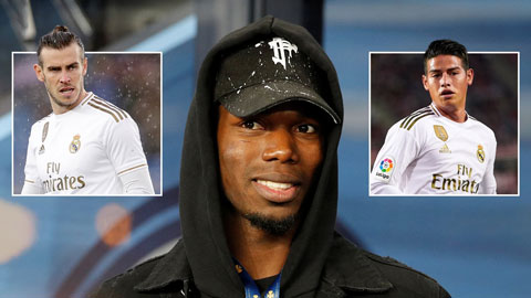 Real đề nghị M.U đổi Pogba lấy Bale và James Real đề nghị M.U đổi Pogba lấy Bale và James