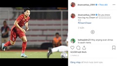 Instagram của Đoàn Văn Hậu bị fan Indonesia tấn công 