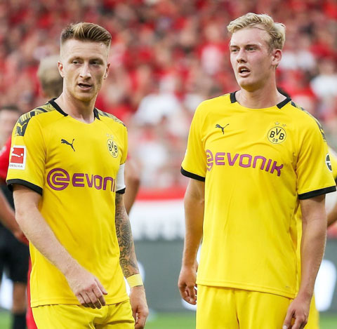 Sự hiệu quả của bộ đôi Brandt (phải) - Reus đã giúp Dortmund có hai trận thắng liên tiếp