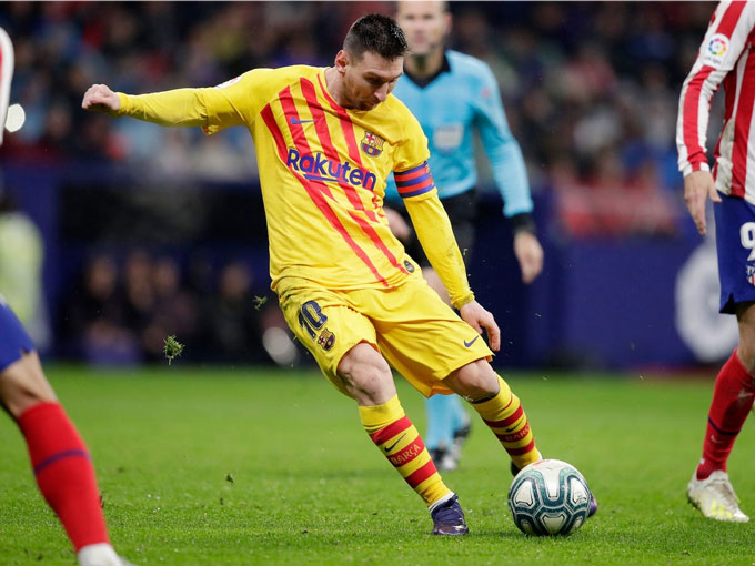 Messi ghi bàn thắng đẳng cấp tại Wanda Metropolitano