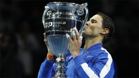 Nadal kết thúc năm 2019 trên đầu bảng xếp hạng ATP