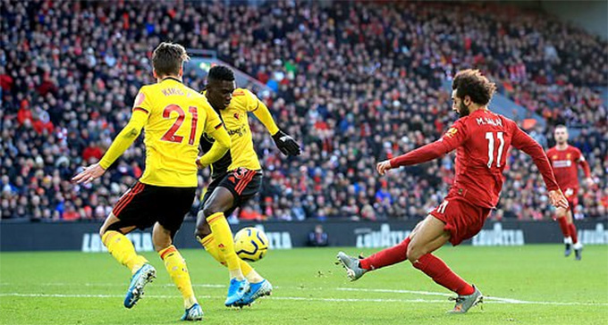Salah đã ghi 8 bàn vào lưới Watford