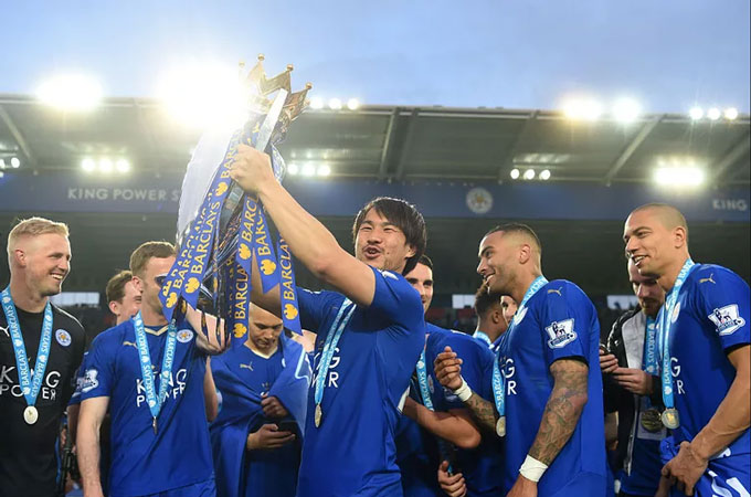 Okazaki cùng Leicester làm nên kỳ tích với chức vô địch Premier League năm 2016