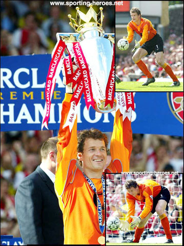 Lehmann ăn mừng chức vô địch Premier League 2003/04 
