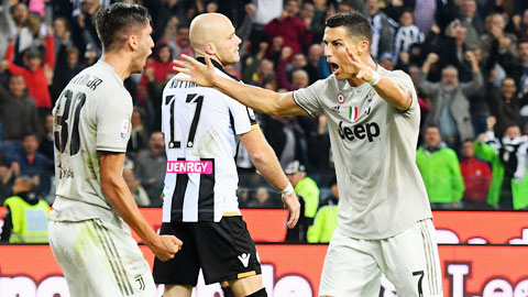 Juve đã thắng Udinese cách biệt 2 bàn trở lên ở cả 4 lần đối đầu gần nhất