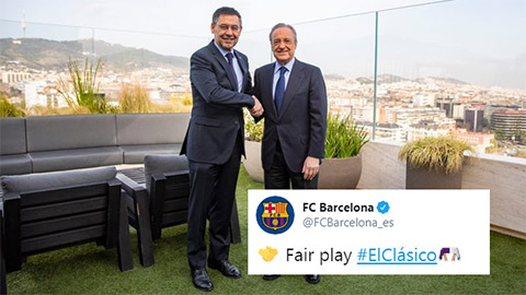 Chủ tịch Barca và Real ăn trưa cùng nhau trước Siêu kinh điển