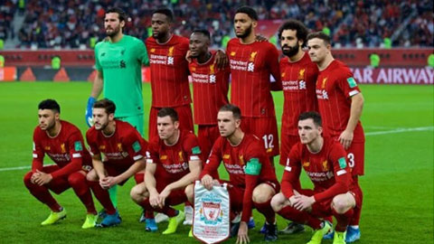 Đội hình Liverpool ở trận thắng nhọc Monterrey tại bán kết FIFA Club World Cup