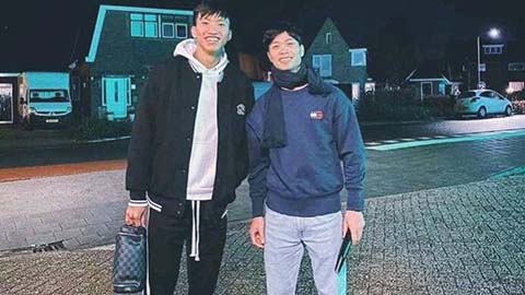 Xuyên biên giới, Công Phượng đến đón giáng sinh sớm cùng Văn Hậu
