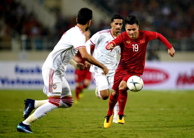 ĐTQG UAE vừa thua Việt Nam ở vòng loại World Cup 