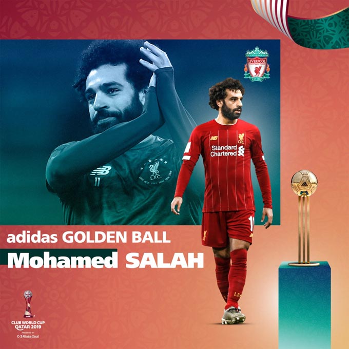 Salah nhận danh hiệu Quả bóng Vàng FIFA Cub World Cup