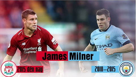 Milner có một thập kỷ thành công trong màu áo Man City và Liverpool