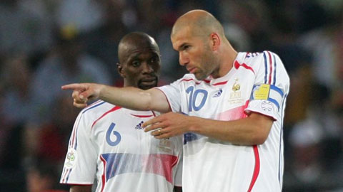 Makelele (trái) và Zidane là hai cầu thủ có ảnh hưởng nhiều nhất tới sự nghiệp của Casemiro