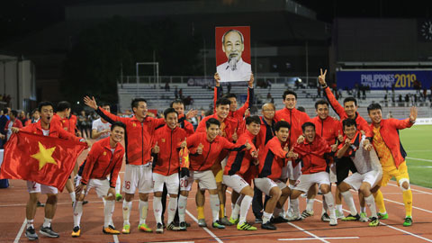 U22 Việt Nam giành HCV SEA Games sau 60 năm chờ đợi là chiến công đáng nhớ nhất của bóng đá Việt Nam trong năm 2019  	Ảnh: ĐỨC CƯỜNG