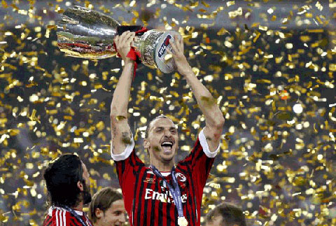 Ibrahimovic từng giúp Milan vô địch Serie A vào mùa giải 2010/11