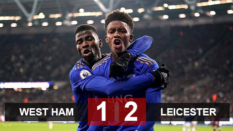West Ham 1-2 Leicester: Không Vardy vẫn bỏ túi 3 điểm West Ham 1-2 Leicester: Không Vardy vẫn bỏ túi 3 điểm