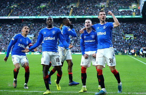 Rangers vừa có chiến thắng lịch sử trước đại kình địch Celtic ngay trên sân của đối thủ sau 9 năm chờ 