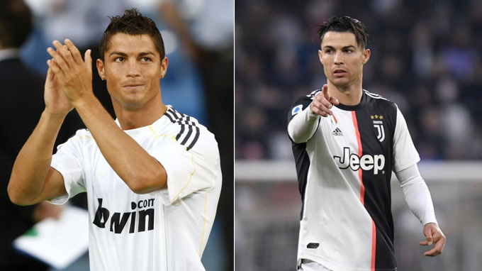 Năm 2009, Cristiano Ronaldo chuyển tới Real Madrid từ Manchester United với giá kỷ lục 80 triệu bảng. Năm 2019, CR7 đã 34 tuổi và đang khoác áo Juventus