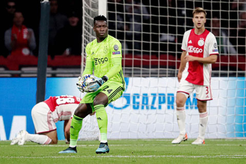 Andre Onana đã có một năm 2019 thăng hoa trong sự nghiệp dưới màu áo Ajax Amsterdam