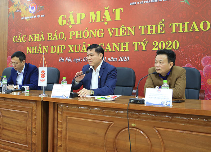 Ông Trần Anh Tú - Ủy viên BCH VFF, Chủ tịch HĐQT, Tổng giám đốc VPF hy vọng mùa giải chuyên nghiệp 2020 sẽ diễn ra thành công