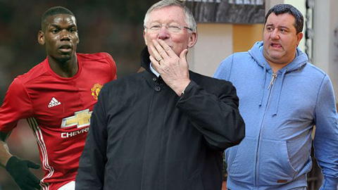 Người đại diện Pogba tiếp tục nói xấu M.U, đụng đến cả Sir Alex