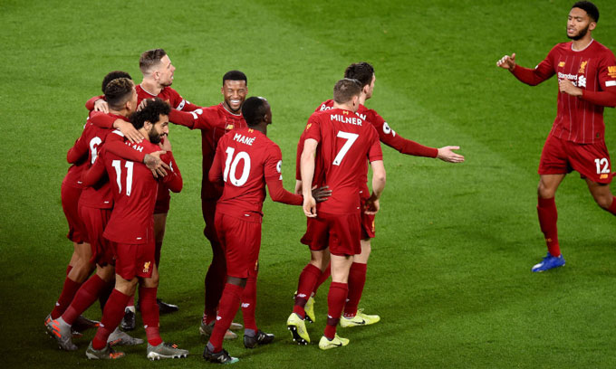 Chức vô địch Ngoại hạng Anh 2019/20 khó thoát khỏi tay Liverpool