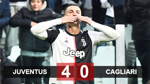 Juventus 4-0 Cagliari: Ronaldo rực sáng Juventus 4-0 Cagliari: Ronaldo rực sáng
