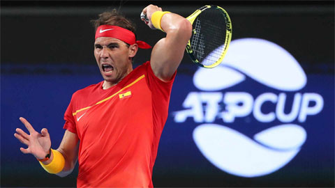 Nadal giúp Tây Ban Nha dẫn đầu bảng B ở ATP Cup 2020