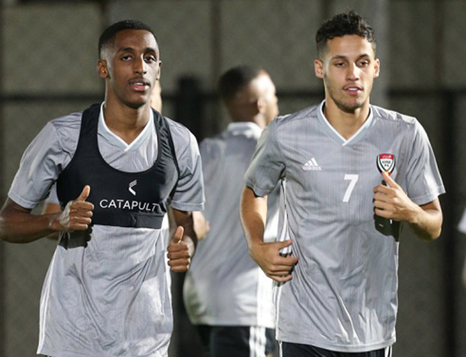 U23 UAE tập luyện tích cực để chuẩn bị trận đấu với U23 Việt Nam 