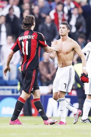 Ibrahimovic (trái) của Milan và Ronaldo (Juve) đang là 2 ngôi sao có sức hút bậc nhất Serie A hiện nay