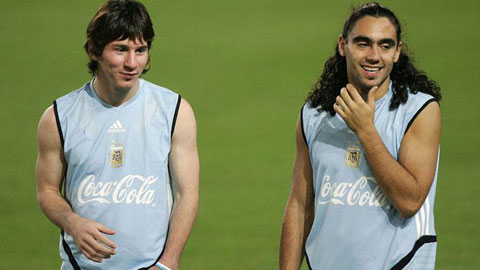 Sorin và Messi trên ĐT Argentina