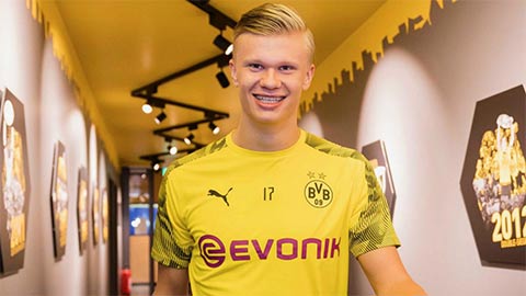 Điều khoản giải phóng hợp đồng của Haaland với Dortmund  chỉ có giá hơn 60 triệu euro
