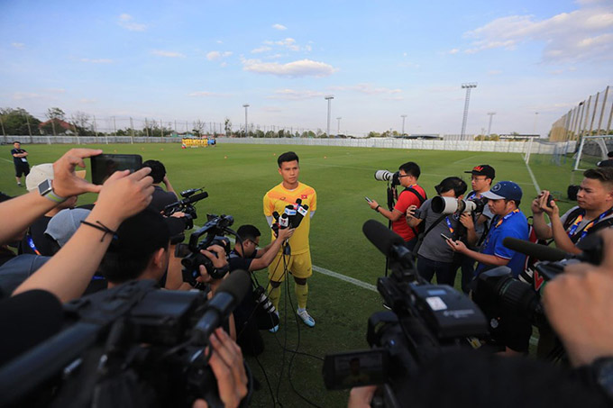 Trả lời báo chí, Ngọc Bảo khẳng định U23 Việt Nam đã sẵn sàng xung trận
