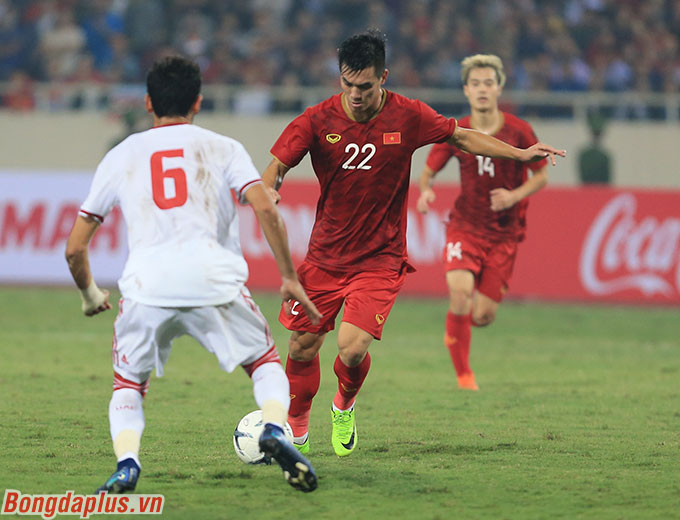 Tiến Linh, tiền đạo của U23 Việt Nam từng ghi bàn tung lưới đội tuyển quốc gia UAE ở vòng loại World Cup - Ảnh: Phan Tùng