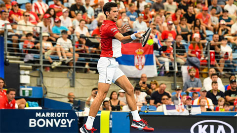 Djokovic thắng nhọc, Serbia gặp Nga ở bán kết ATP Cup 2020
