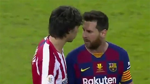 Messi suýt choảng nhau với Felix trong trận thua của Barca trước Atletico