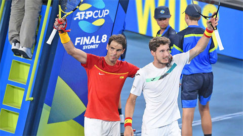 Nadal/Busta 2-1 Gille/Vliegen (tứ kết ATP Cup 2020)