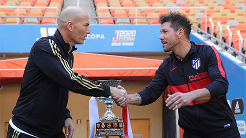Zidane và Simeone nói gì trước trận Siêu cúp Tây Ban Nha?