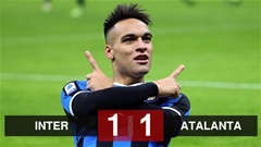 Kết quả Inter 1-1 Atalanta: Ghi bàn sớm, Inter vẫn hòa hú vía Kết quả Inter 1-1 Atalanta: Ghi bàn sớm, Inter vẫn hòa hú vía