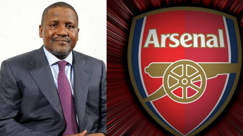 Tỷ phú giàu nhất châu Phi lần thứ 5 hỏi mua Arsenal