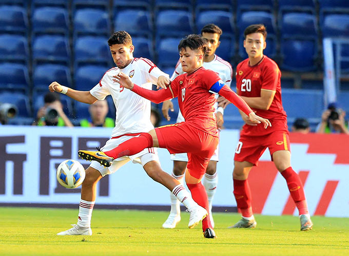 Ali Saleh có màn trình diễn ấn tượng trước U23 Việt Nam - Ảnh: Minh Tuấn 