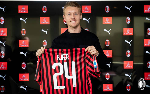 Kjaer sẽ mặc áo số 24 tại AC Milan