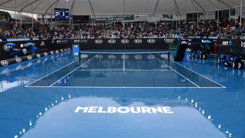 Nhiều trận đấu ở Australian Open 2020 bị hoãn liên tục do mưa