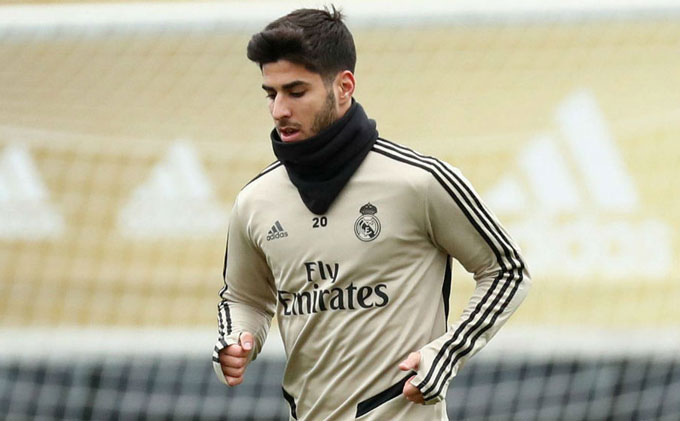 Asensio tập luyện trở lại