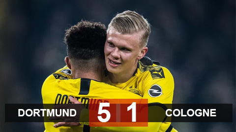 Dortmund 5-1 Cologne: Sau hat-trick là cú đúp, Haaland rực sáng giúp Dortmund đại thắng Dortmund 5-1 Cologne: Sau hat-trick là cú đúp, Haaland rực sáng giúp Dortmund đại thắng