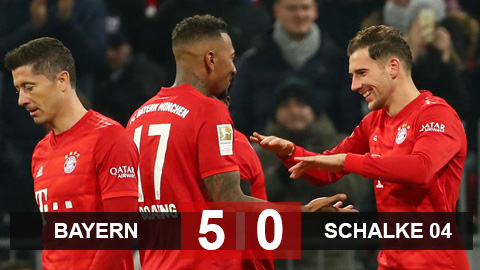 Bayern 5-0 Schalke: Đại thắng Schalke, Bayern thổi hơi nóng vào RB Leipzig
